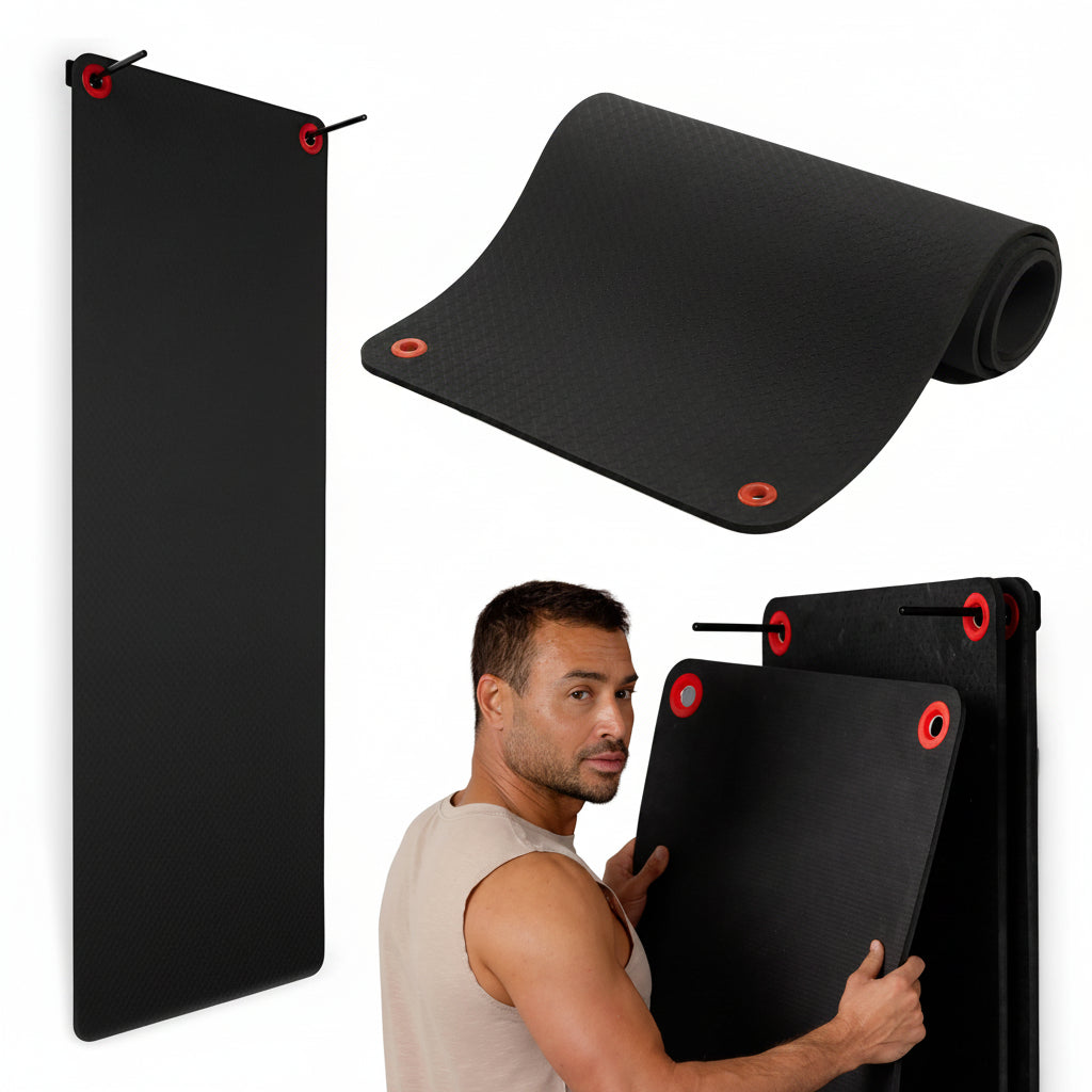 SPRI Hanging Exercise Mat 56 x 23 Inch, Commercial Grade Foam Fitness Mat with Reinforced Grommets for Gym, Aerobics and Group Training