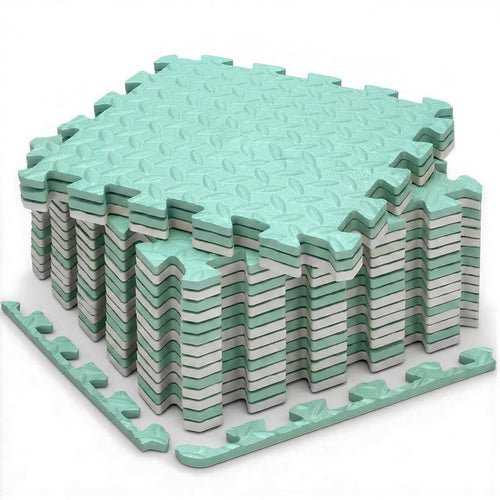 18-Piece EVA Interlocking Foam Floor Tiles, 18 Sq Ft Non-Slip Puzzle Exercise Mat Flooring for Home Gym and Workout Equipment