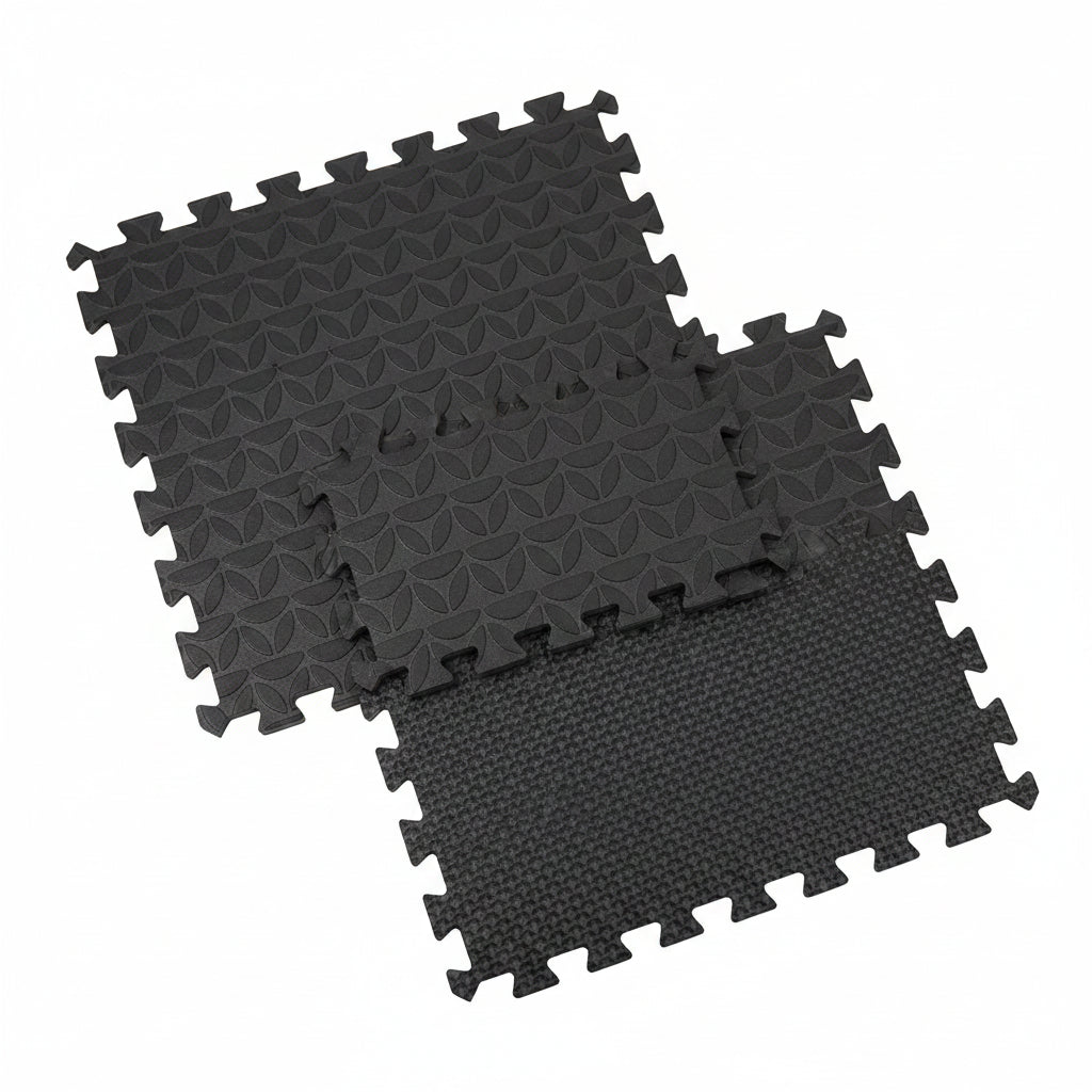18-Piece EVA Interlocking Foam Floor Tiles, 18 Sq Ft Non-Slip Puzzle Exercise Mat Flooring for Home Gym and Workout Equipment