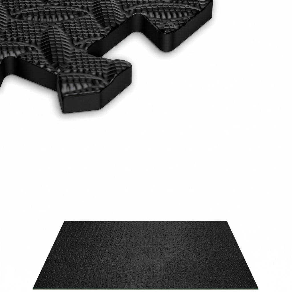 18-Piece EVA Interlocking Foam Floor Tiles, 18 Sq Ft Non-Slip Puzzle Exercise Mat Flooring for Home Gym and Workout Equipment